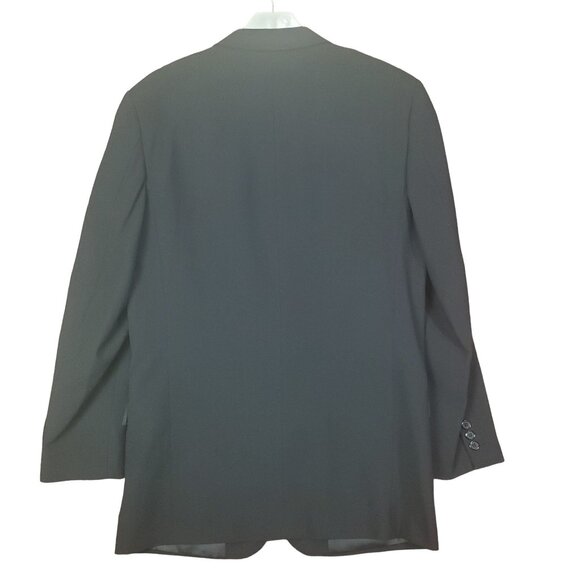 OXFORD Mens Sports Coat SZ 37R Byran 100% Wool Black 3‎ Button Business 96R - Picture 2 of 11